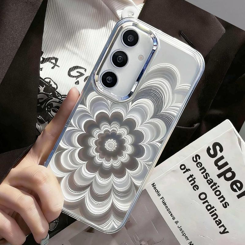 Fashion Laser Flowers Case for Samsung Galaxy A57 A37 A17 A07 A56 A36 A16 A55 A35 A25 A54 A34 A53 A52 S26 S25 S24 Case Cover Soft TPU Phone Back Cases