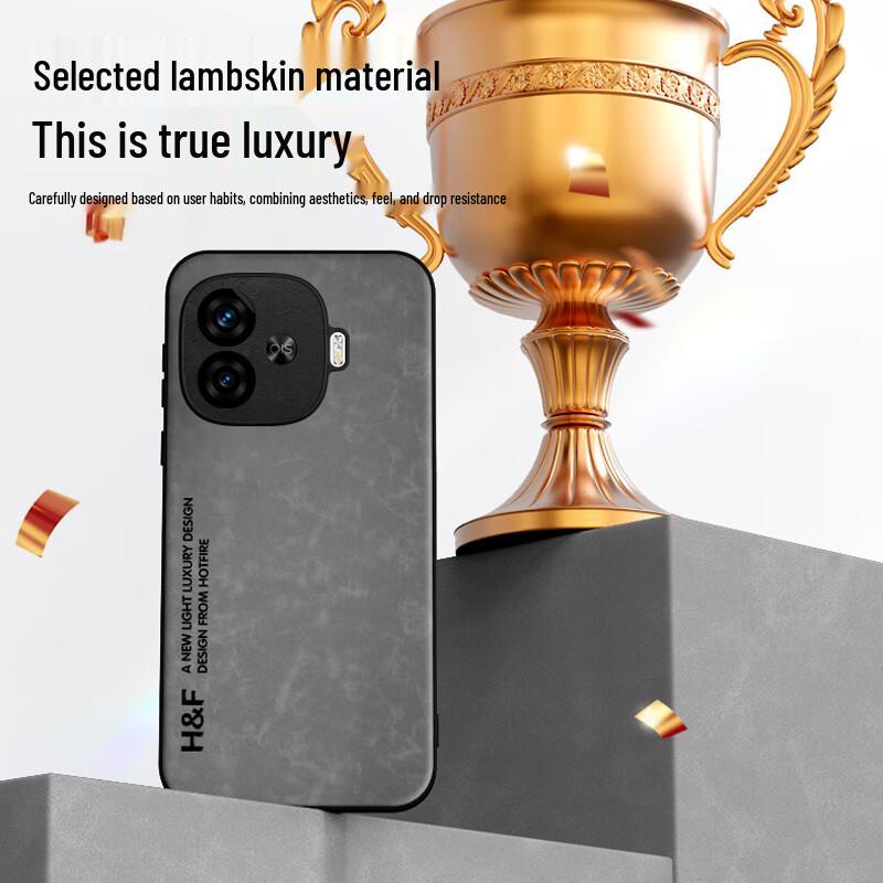 Luxuriöses Nubukleder Full-Wrap Handyhülle für Vivo iQOO Serie