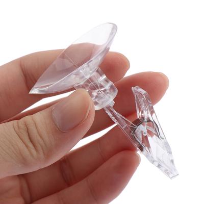1Pc Clear Plastic Suction Cup Clip Advertising Clip Suction Cup Transparent Clip