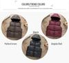 Kids' Hooded Thickened Vest - Warm Sleeveless Outerwear for Boys & Girls, Autumn/Winter Parent-Child Outfit.