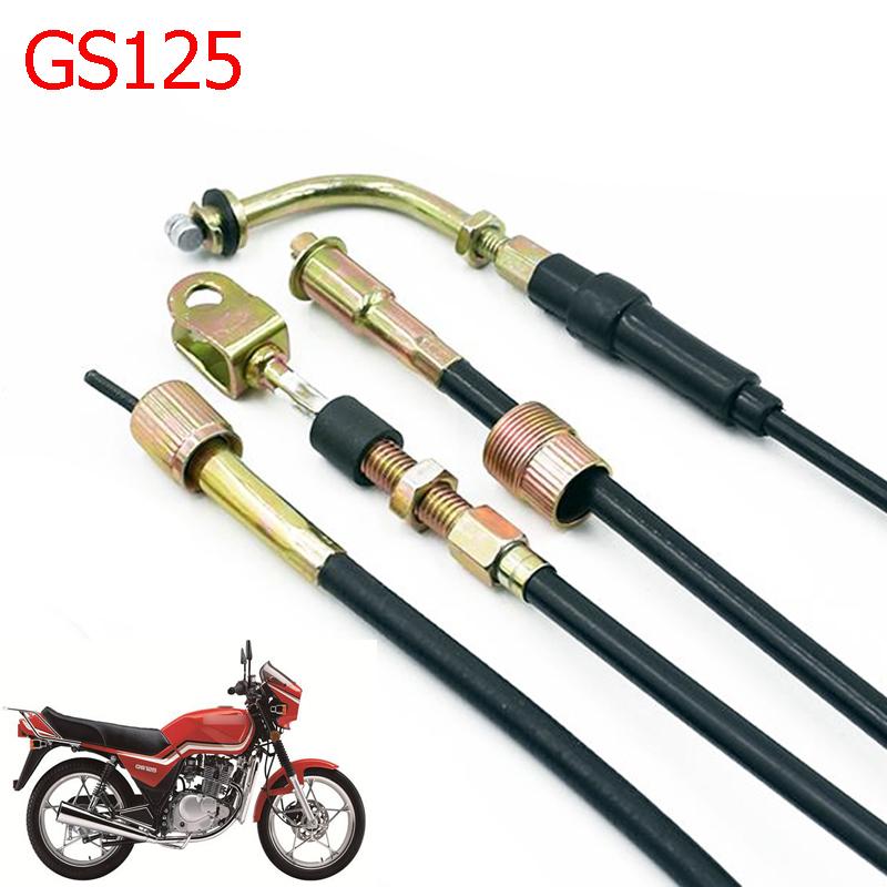 Motorcycle Control Cables For Suzuki Haojue Qingqi Jingcheng Lifan QJmotor GS125 HJ125 GS 125 Throttle Clutch Speedo meter Cable