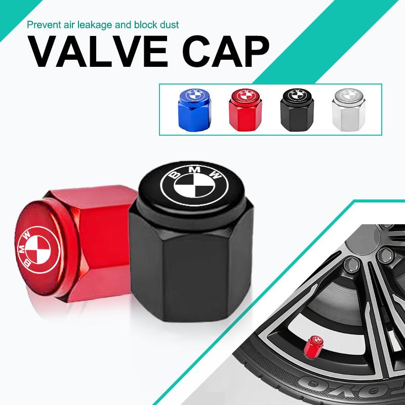 NTSM5 Metal Car Styling Wheel Tire Air Valve Caps Stem Cover For BMW X1 X3 X5 X6 1 2 3 5 7 Series F15 F16 F20 F22 F30 F32 G30 Sticker