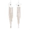 European Style Woven Wall Hanging – Handmade Cotton Rope Tapestry with Tassels, Boho Macrame Wall Decor for Living Room