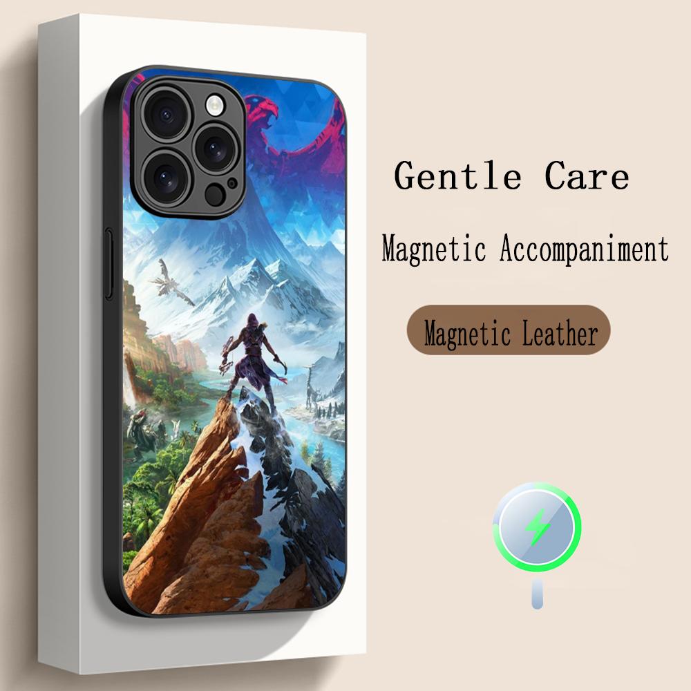 

Game Horizon Zero fashion poster Phone Case For iPhone 17 16 15 14 13 12 Plus Pro Max High-end Luxury Magsafe Sheepskin iPhone 17
