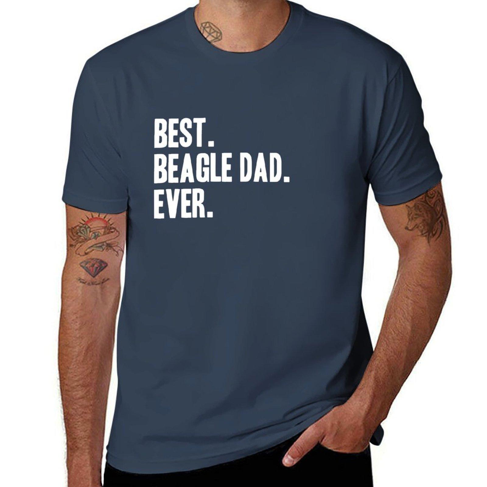Best Beagle Dad Ever Funny Pet Dog Shirt Tshirt Quick Dry Travel Tshirt S