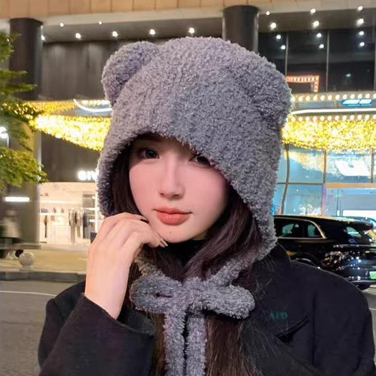 Autumn/Winter 2025 Women's Cute Warm Knit Wool Hat - Fashionable & Cozy