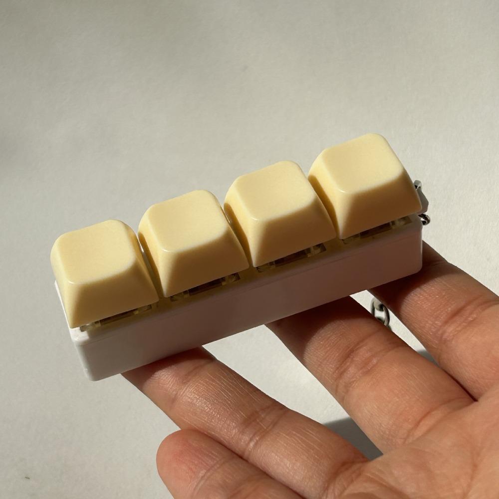 Breloc Fidget Tastatură DIY Relaxant Buton Taste Keycap Clicker Jucărie Eliberare Stres Trecerea Timpului Capac Tastatură deget Adult