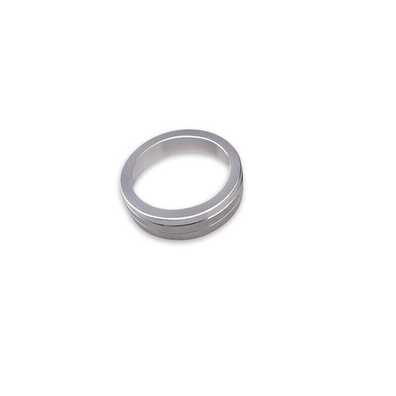 Silver Aluminum Middle Console Multimedia Knob Ring Trim For BMW 5 Series 18-22