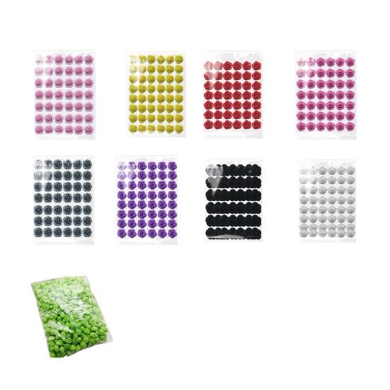 100Pcs Artificial Rose Heads 3.5cm Foam Roses PE Realistic Simulated Flowers for Wedding Party Valentine Gift Home Decoration Bouquet