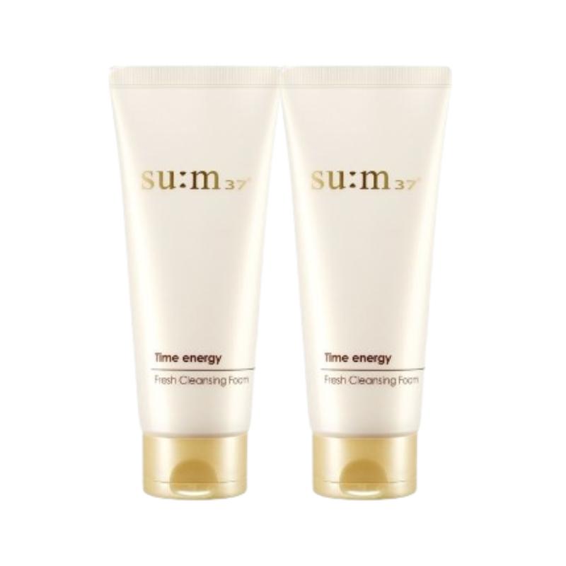 SUM37 Time Energy Fresh Cleansing Foam 200ml Korean Fermented Daily Face Cleanser for Clear and Balanced Skin