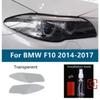 TPU Car Headlight Protective Film for BMW 5 Series F10 2014-2017, Anti-Scratch, Smoke & Transparent Options