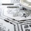 Bohemian wasserdichte Vinyl-Tischdecke mit elastischer Flanellrückseite - Passend für 1,2 m bis 1,8 m Tische