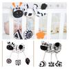 Black And White Animal Visual Stimulation Early Education Crib Toy