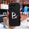 Custodia Per Xiaomi 14T 14 15 12 12S 12T 12X Pro Ultra Lite Cover Posteriore Carina Cuore d'Amore Modello Lettera Silicone Morbido Anti Caduta Protettiva Per Xiaomi Capa
