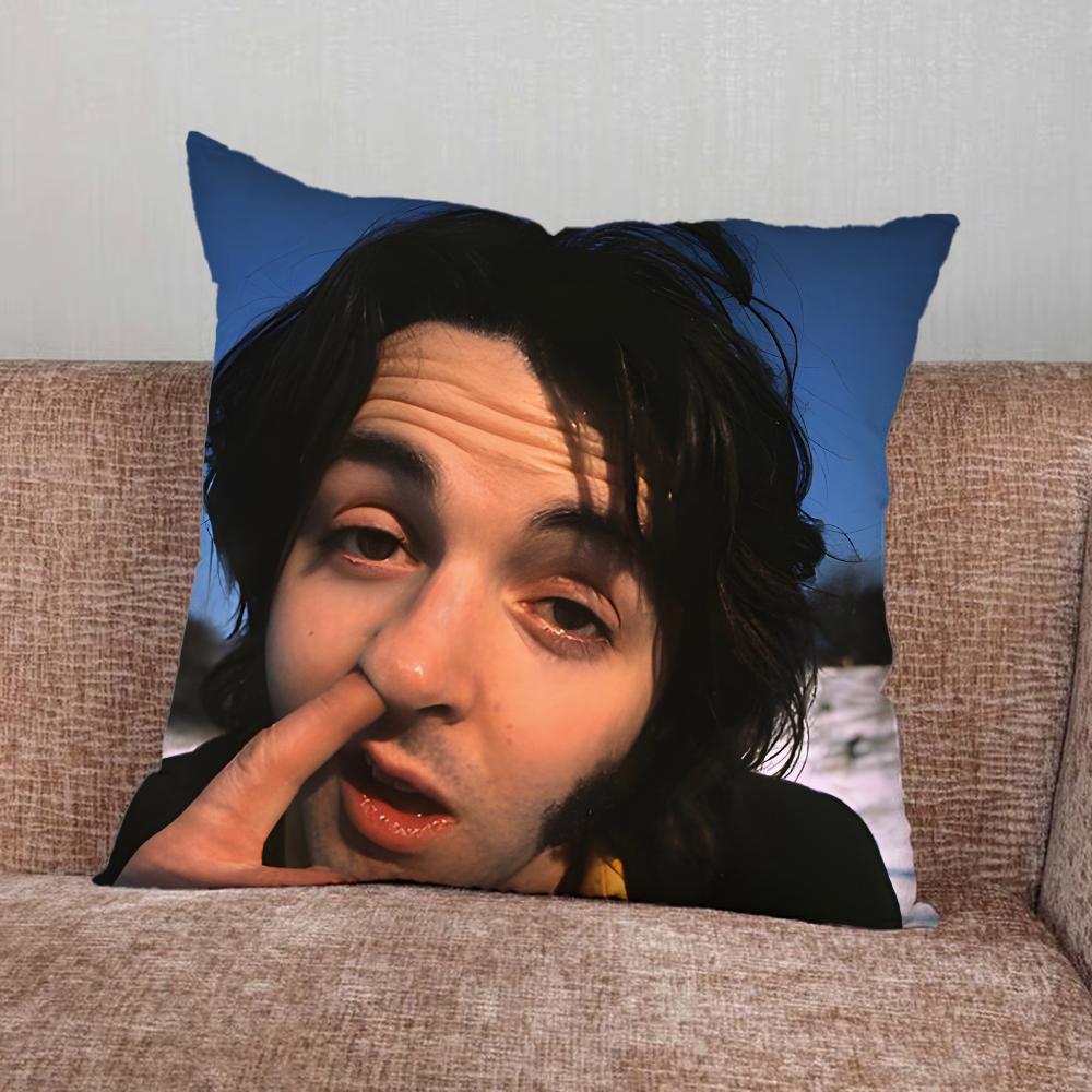 Singer P-Paul M-McCartney Pillow Case For Home Bedroom Car Office Decoration Living Room Sofa Cushion Cover Suitable