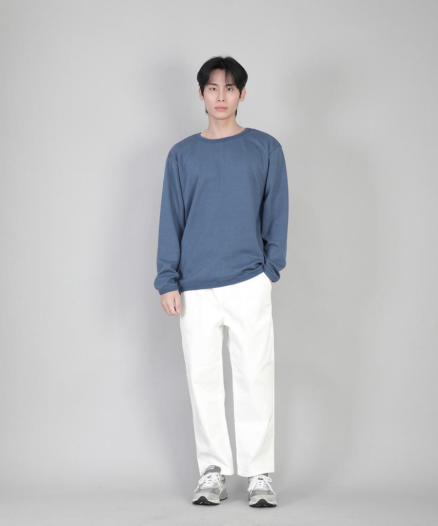 Seinteukeulu Ankle Drop Classic Fatigue Tapered Pants Aft-306 White