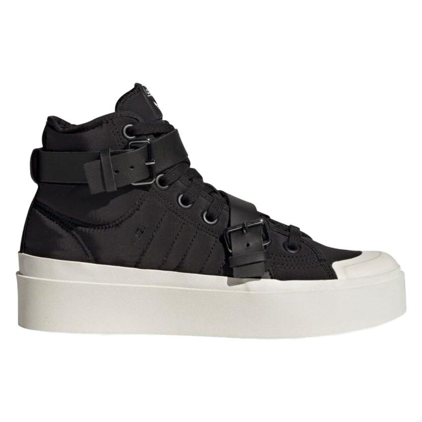 Adidas Originals Nizza Bonega Comfortable Non-Slip Durable High-Top Skate Shoes Women Skate Shoes Black White GW6760