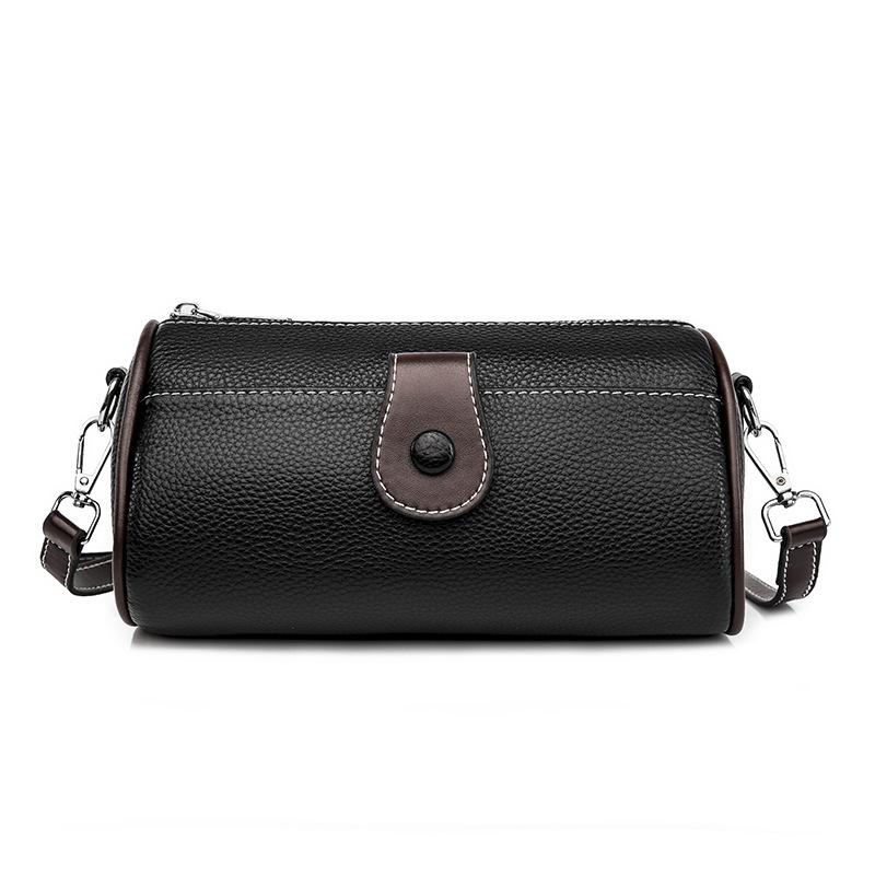 Leather women's bags autumn and winter new trendy fashion versatile shoulder messenger bag first layer cowhide bag