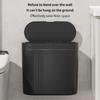 Pattumiera a Sensore Automatico da Parete per Bagno Cucina Chiusura Silenziosa Montaggio a Parete Plastica