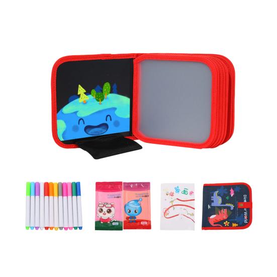 Children Drawing Book with Pens 6/10/14/16 Pages Erasable Painting Book Toddlers Boys Girls Educational