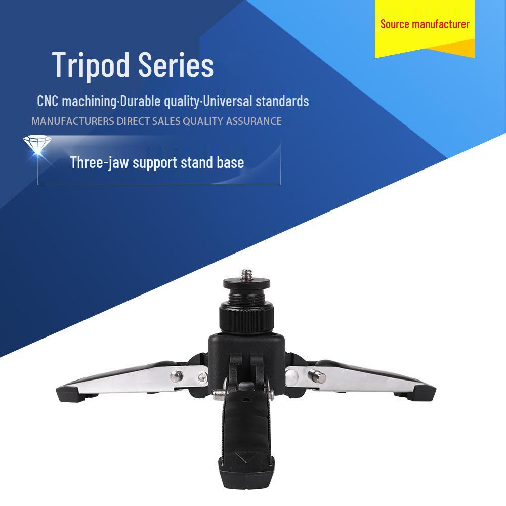 Universal Three-Jaw Portable Monopod Projector & Phone Stand with Fill Light.