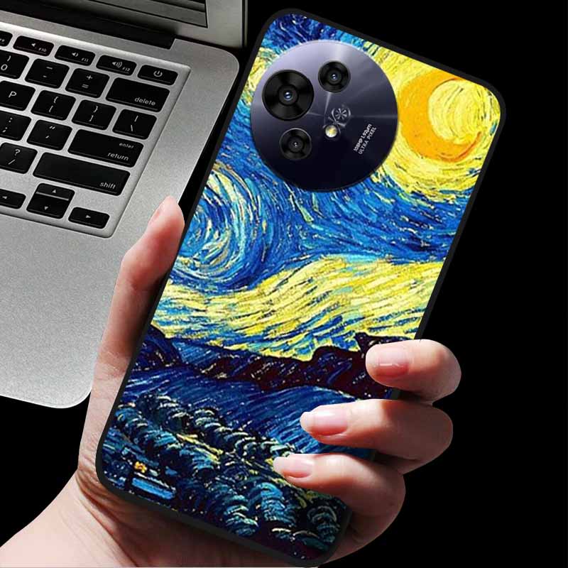 Per custodia TCL 50 Pro NxtPaper / 50 NxtPaper Custodie Cover Posteriore Protettiva in Silicone con Animali alla Moda Per Custodia Telefono 50 Pro NxtPaper 5G Capa
