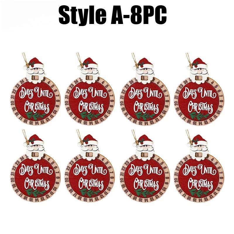 Christmas Countdown Hanging Decoration Reusable Advent Calendar with Sliding Ornaments Festive Holiday Decor for Home