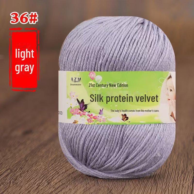 Детская пряжа из 6 нитей для ручной вязки свитеров, кукол, шарфов, тапочек.. Акриловый материал. null