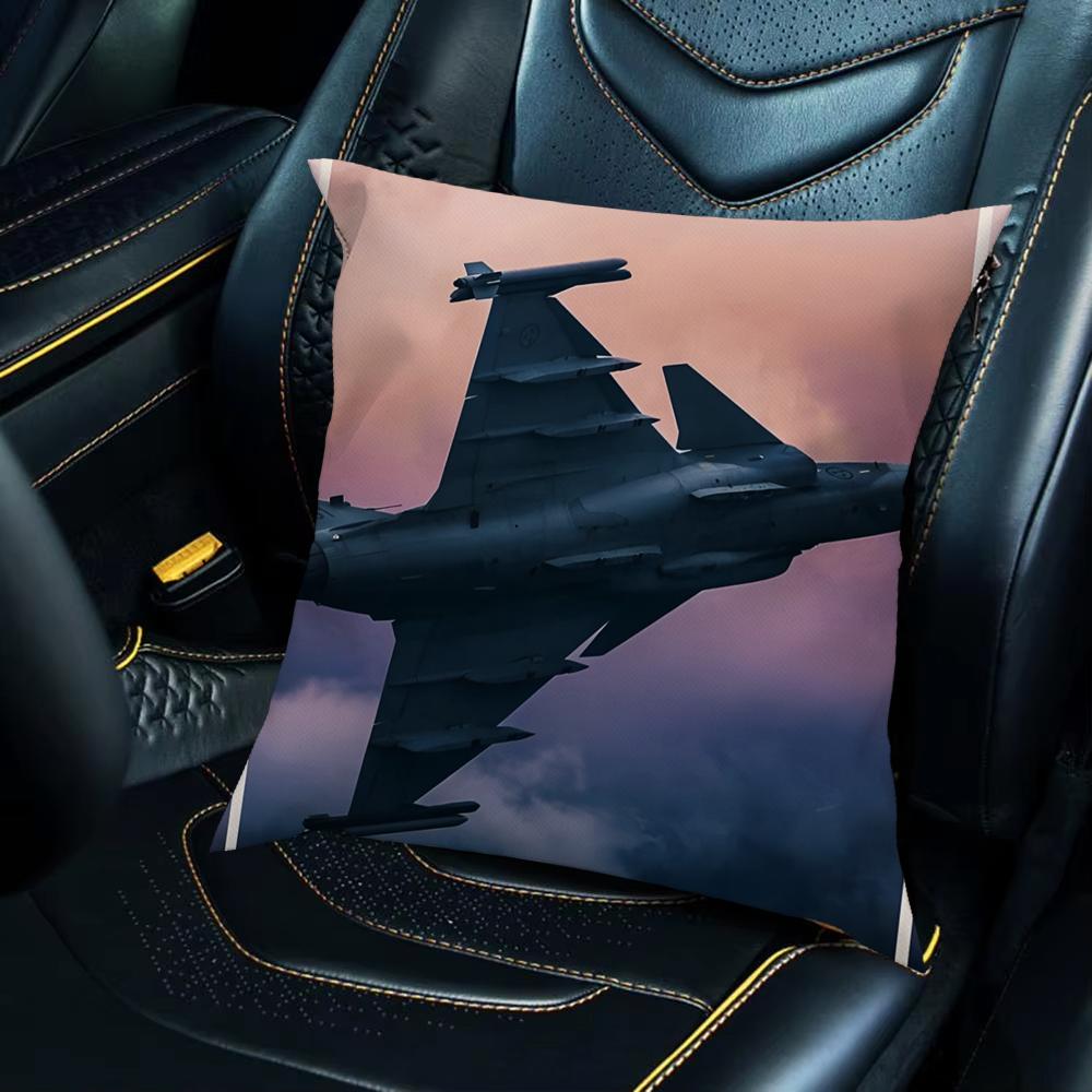 Modern Fighter Jets Cool Pillow Case For Car Sofa Decorative Home Double-sided Print Plush Square Throw Pillow Cushion Cover