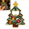 Holiday Party Gift for Friends Christmas Tree Bottle Opener, Metal Beer Cap Opener with Magnet Solid Fridge Sticker, Festive Kitchen Decor,