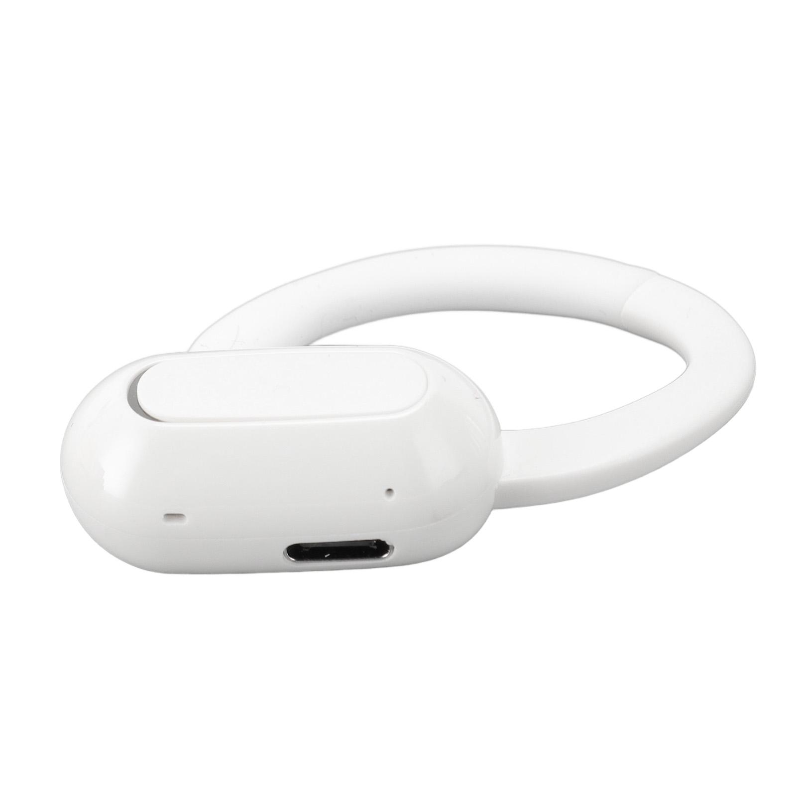 

Беспроводные Bluetooth-наушники-вкладыши, регулируемые, одинарные, внешние, звуковые, подвесные Bluetooth-наушники для спорта белый