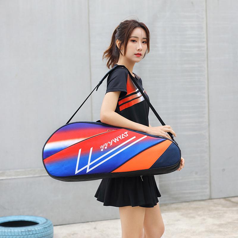 2022 Dual-Shoulder Badminton/Tennis Backpack for Men & Women - Holds 3 Rackets, Large Capacity, Thick Handbag