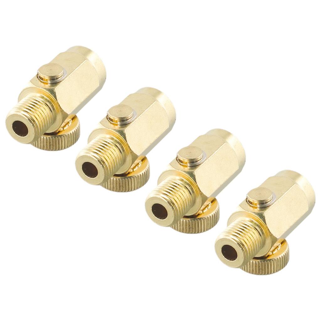 1/4 NPT Inline Regulator Air Pressure Valve 4Pcs Accessories
