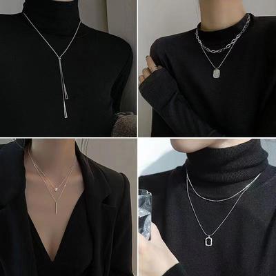 Elegant Women's 2023 Long Necklace: New Trend Autumn & Winter Sweater Chain