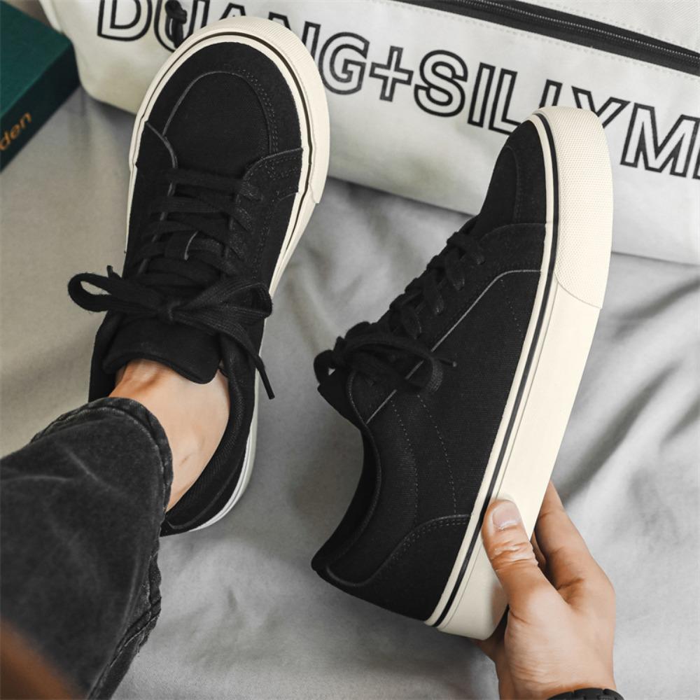 Man Shoes 2025 New Simple Men's Canvas Shoes Four Seasons Versatile Male Students Casual Shoes Sneakers for Men