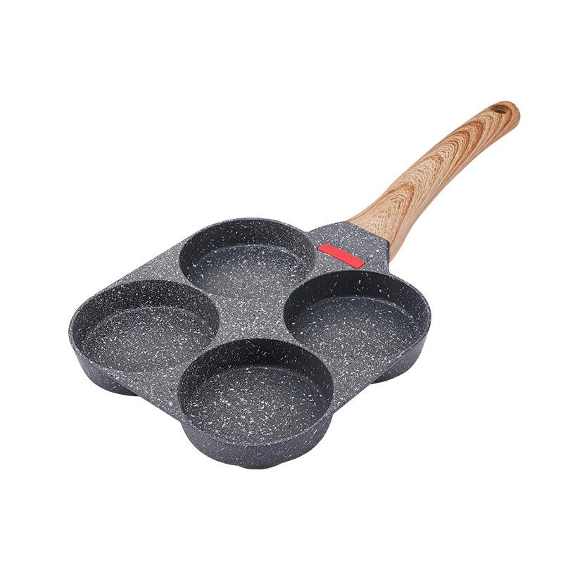 Frying Pan Household Mini Four-Hole Maifanshi Fried Egg Artifact Breakfast Fried Egg Pot Small Egg Burger Pot