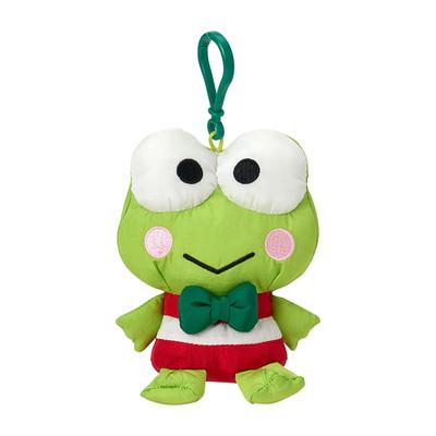 Sanrio Mascot Holder and ABS Ages 6 and 320684 (SANRIO) (Fuwashika Kids) Kerokerokeroppi, Nylon, Polyester, Resin, Up, Strap,
