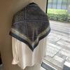 Spring And Autumn Versatile Design Scarf Big Shawl Famous Style Thin Headscarf French Retro Large Square Scarf Women'S External Silk Scarf