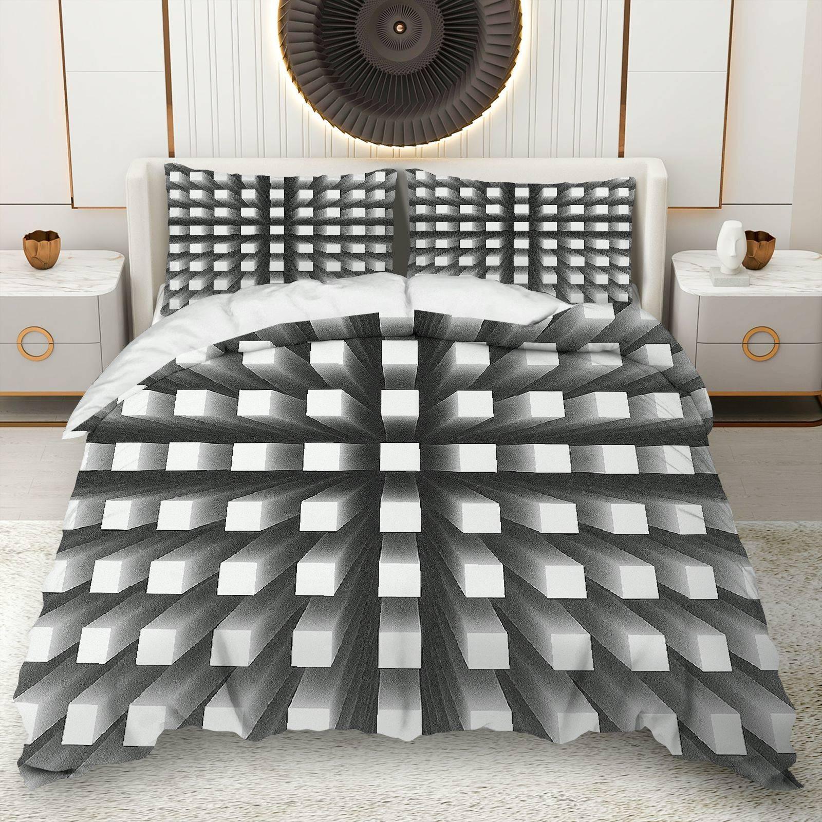 

3D Pattern Bedding Set Soft Polyester Duvet Cover Set Quilt Cover With Pillowcase For Bedroom Decor Birthday Gifts Home Decor EU Single135x200cm