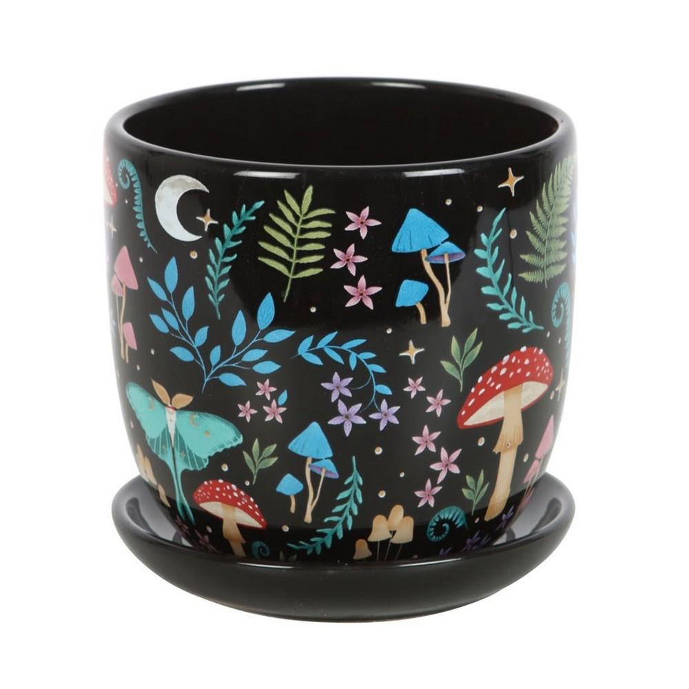 Something Different Dark Forest Printed Ceramic Plant Pot