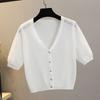 Ice Silk Thin Small Waistcoat Outer Skirt Knitted Cardigan
