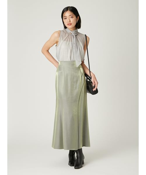 FRAY Sheer Sleeveless Bowtie Blouse FWFB254166 MIX I.D. Women's