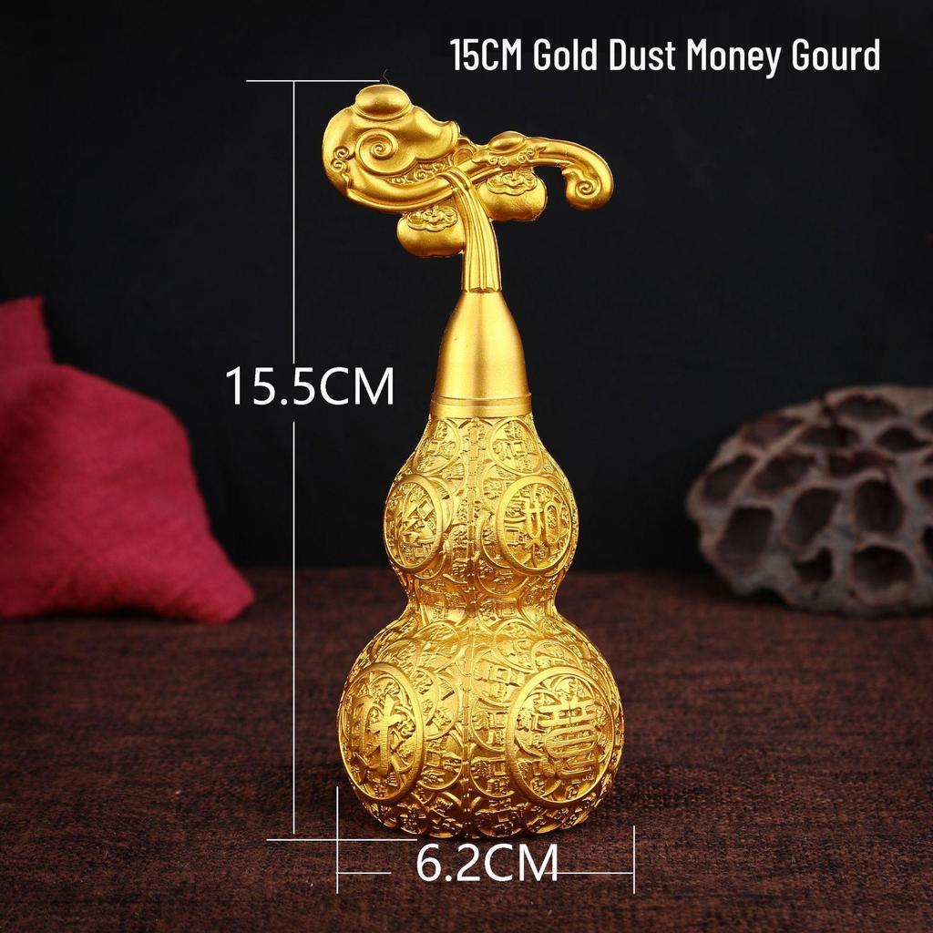 Brass and Copper Gourd Ornaments for Home and Ceremonial Decor