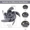 Slow Feeder Dog Bowl Insert with Suction Cups Dog Anti-Choking Slow Eating Feeder Insert for Medium Breed Large Sized Dog, Fit into Basic Bowls