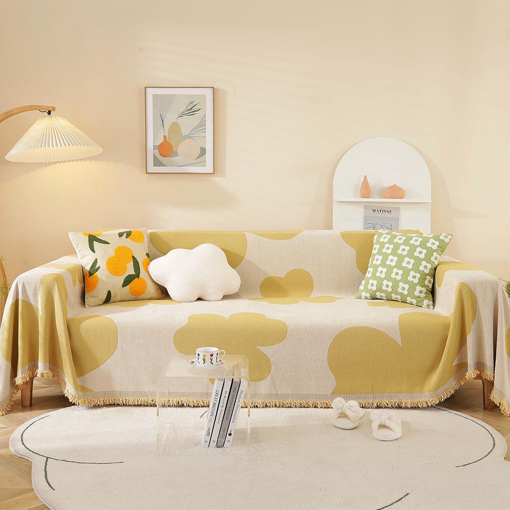 Hair Towel Four Seasons Universal Simple Modern Ins Style Cover Cloth Sofa Cover Anti-Scratching All-Inclusive Sofa Cover Cover Towel