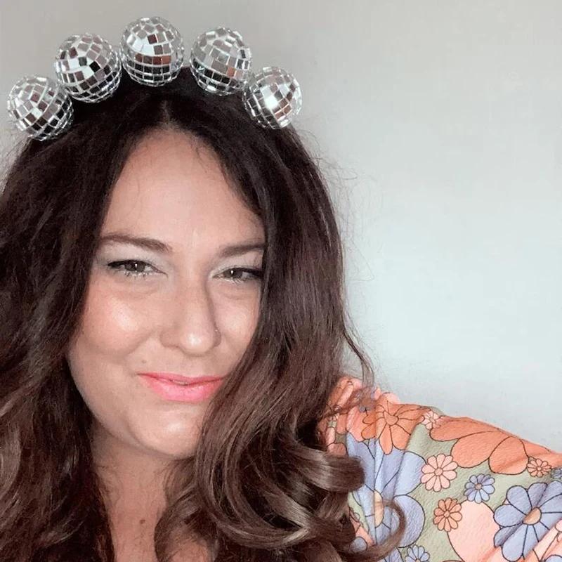 Disco Ball Headband Wedding Cowgirl Bachelorette Hen Party Bridal Shower Bride To Be Birthday  Music Festival Decoration Gift
