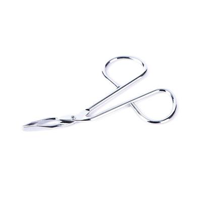 Scissors Flat Tip Eyebrow Tweezers Clamp Clipper Stainless Removal Tool,