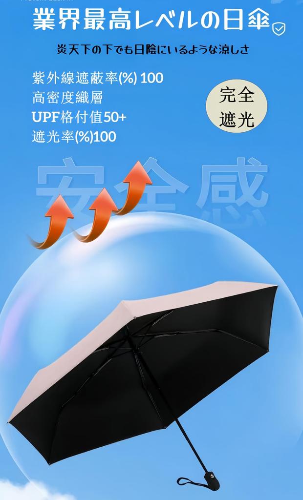 Automatischer Öffnungs- und Faltregenschirm, zertifiziert durch internationale Tests, komplett licht-, hitze-, UV-, winddicht und wasserdicht für sonnige und regnerische Tage.