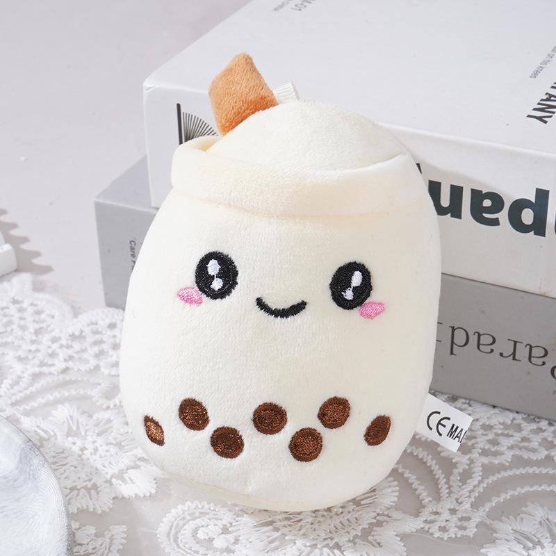 Fruit Bubble Tea Plush Keychain Doll Gift