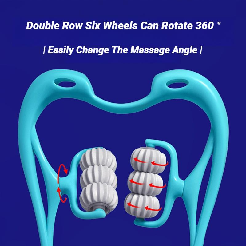 Hand Held Cervical Spine Massager Neck and Shoulder Pain Relief Kneading Clamping Device for Home Relaxation
